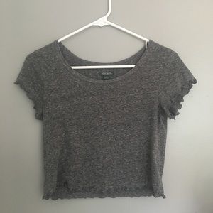 Grey “wild fable” crop top (xs)